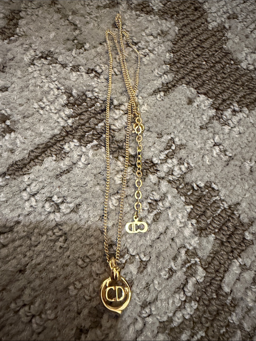 Christian Dior gold necklace
